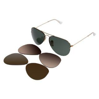New Ray Ban RB3460 001/71 Aviator Flip Out Arista