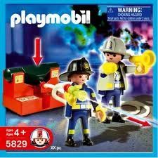 Playmobil 5829 Fire Fighters & Pump 20 Pc Set Toys