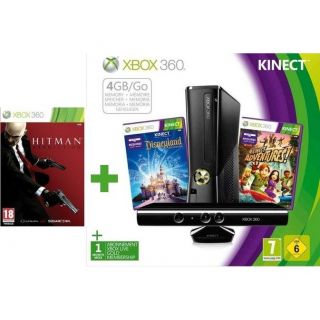 Contient le pack console XBOX 360 4GO avec Kinect, Kinect Adventures