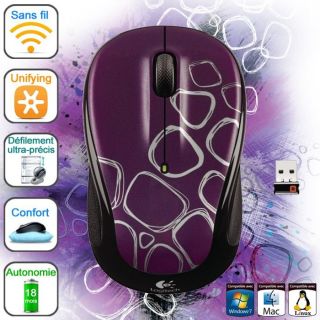 Logitech Wireless Mouse M325 Purple Pebbles   Achat / Vente SOURIS