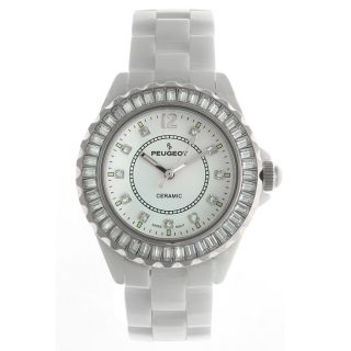 white genuine ceramic crystal bezel watch msrp $ 450 00 today $ 211 99