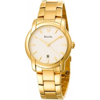 Mens Gold plated Stainless Steel Watch Today $105.99
