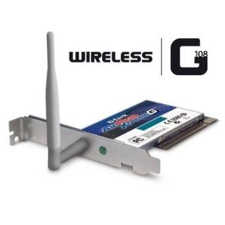 Carte réseau PCI WiFi 802.11g 108 Mbps   AirplusXtremeG   Compatible