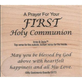 A Prayer For Your First Communion Wood Mounted Rubber