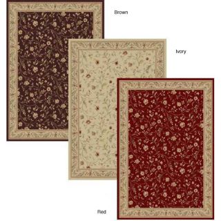 Empress Traditional Red/ Brown/ Ivory Rug (710 x 106)