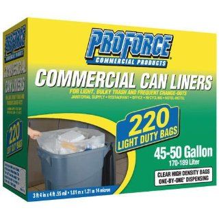 Can Liners, Light Duty, 45 50 Gallon, 170 189 Liter