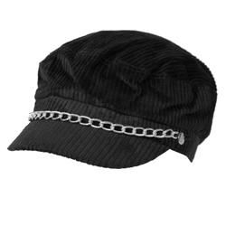 Hailey Jeans Co. Womens Chain Corduroy Newsboy Hat
