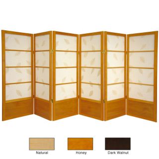 Wood 4 foot 6 panel Botanic Room Divider (China) Today $248.00