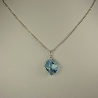 Jewelry by Dawn Aquamarine Crystal Cosmic Sterling Silver Bombata