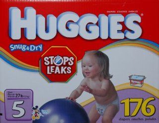 Huggies Snug & Dry   Size 5, Over 27lb   176 Diapers: Baby