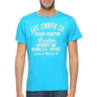LEE COOPER T Shirt Homme Turquoise   Achat / Vente T SHIRT LEE COOPER