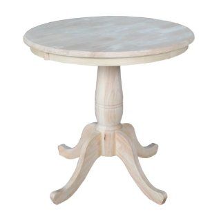 International Concepts Round Top Pedestal Table, 30 Inch
