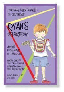 Laser Tag Boy Party Invitations: Health & Personal Care
