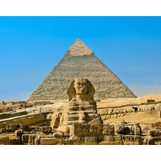 Stewart Parr Cairo, Egypt   Sphinx and Khufu Pyramid Unframed Photo