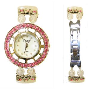 Womens Artisan Handicrafts Cherry Blossom Quartz Watch (China