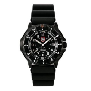 Luminox Mens F 117 Stealth Rubber Band Watch