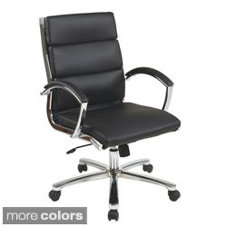 Leather Chair with Chrome Finished Base Today $219.99