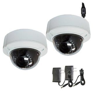 2 Pack of Professional IR Dome CCTV Surveillance Outdoor
