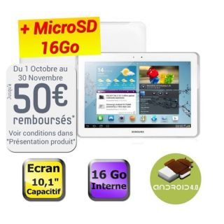 Samsung Galaxy Tab 2 10.1 Wifi 16Go + MicroSD 16Go   Achat / Vente