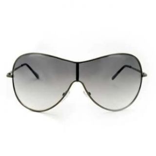 Bronze Oversize Aviator Metal Frame Gradient Sunglasses
