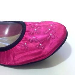 Fit In Clouds Pink Foldable and Portable Ballet Flats