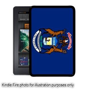 Michigan State Flag Kindle Fire Black Case Cover Skin 