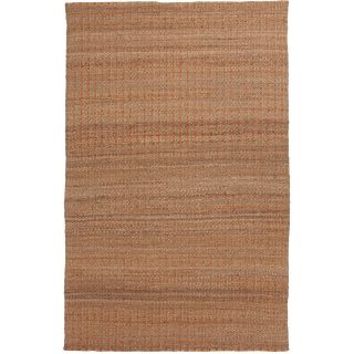 Natural Solid Jute/ Cotton Red/ Orange Rug (26 x 4) Today $34.99
