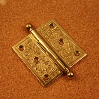 Windsor Collection Polished Brass 3.5 inch Door Hinges (Pack of 3