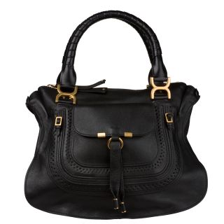 Chloe Marcie Small Saddle Leather Tote