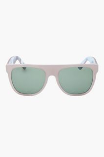 Super Matte White Flat Top Foresta Sunglasses for men