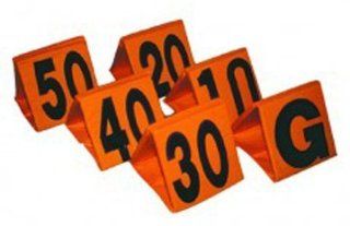 Champro Weighted Football Yard Markers (Orange) Sports
