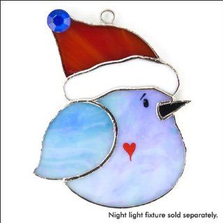 SWITCHABLES SW 191   WINTER BIRD Stained Glass Night Light
