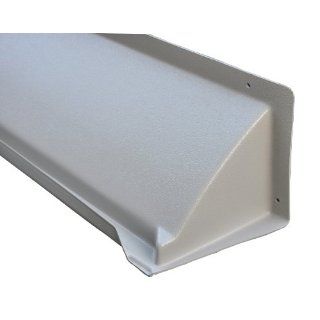 Drip Guard, 60 Length, 8 Width, 8 Height, 0.187 Thickness, Gray