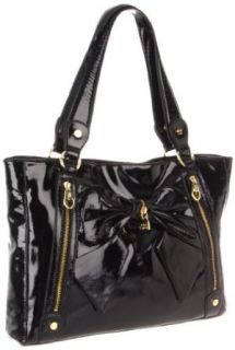 Betsey Johnson BH58635 Tote,Black Patent,One Size