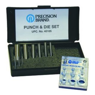 Brand Products, Inc. 40105 Traditional Punch & Die Set with 9 Punches