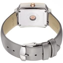 Philip Stein Womens Signature Platinum Silk Strap Two Tone Watch