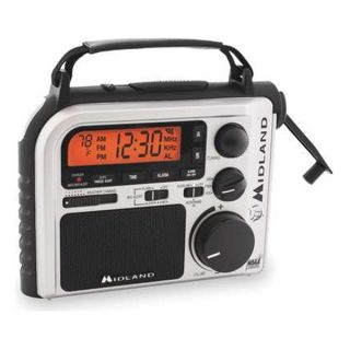 Midland Radio ER102 Portable Multipurpose Weather Radio, Silv