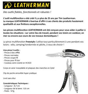 LEATHERMAN Pince Freestyle   Achat / Vente VAISSELLE   COUVERTS