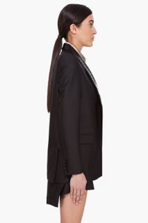 Givenchy Black Eel Trim Blazer for women