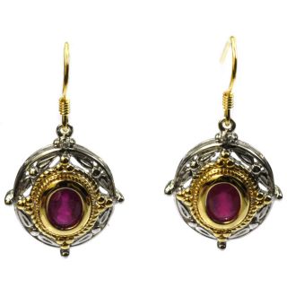 De Buman Sterling Silver Ruby and Diamond Earrings Today $58.99 4.6
