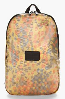 Marc By Marc Jacobs Yellow Rubberized Mesh Packables Backpack for men