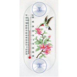 Aspects 192 Hummingbird in Azalea Window Thermometer