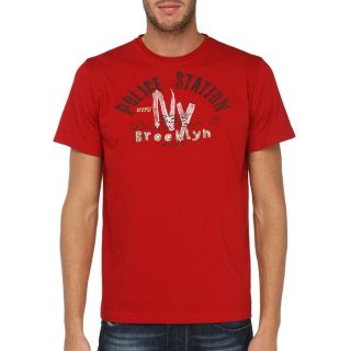 NYPD T Shirt Homme Rouge Rouge   Achat / Vente T SHIRT NYPD T Shirt