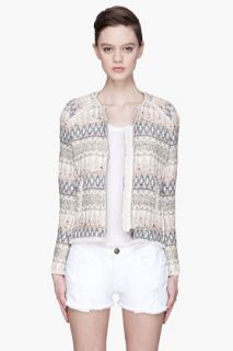 Iro Off white Multicolor Blaze Tapestry Jacket for women