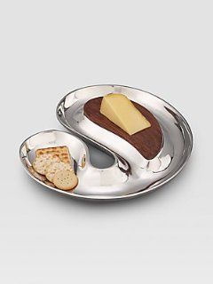 Nambe Morphik Cheese and Crackers Serving Tray Kitchen