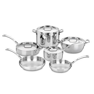 Cuisinart FCT 10 French Classic Tri ply 10 piece Stainless Cookware