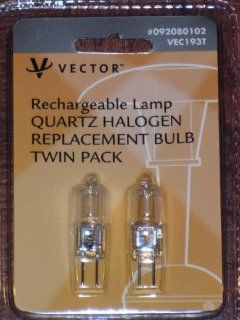 Vector Twin Pack 6v 10w Quartz Halogen G4 Base Light Bulbs (Vec193t