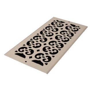 Decor Grates S614R WH 6x14 Scroll Steel White Return Air