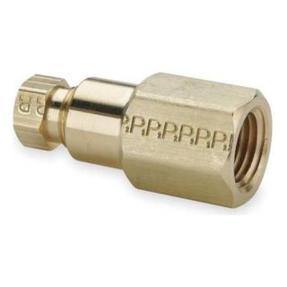 Parker 66HD 4 4 Female Connector, 1/4 In, Brass, PK 10