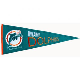 Miami Dolphins Throwback Wool Pennant